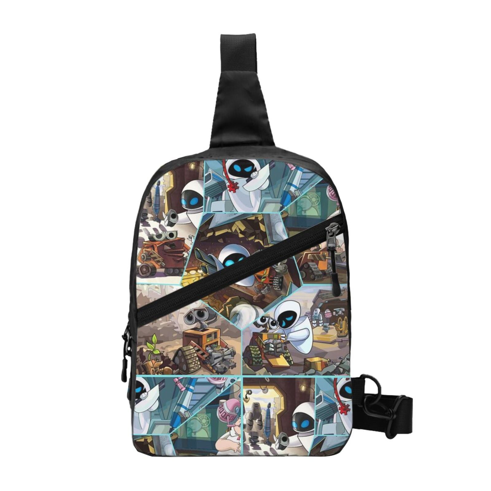 WALL E Adjustable Sling Bag Cute Sling Backpack Crossbody Chest Bag