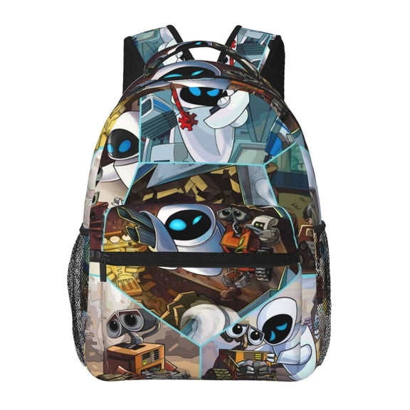 WALL-E Backpack Cartoon Lightweight Laptop Bookbag College Travel Hiking Work School Daypack Rucksack