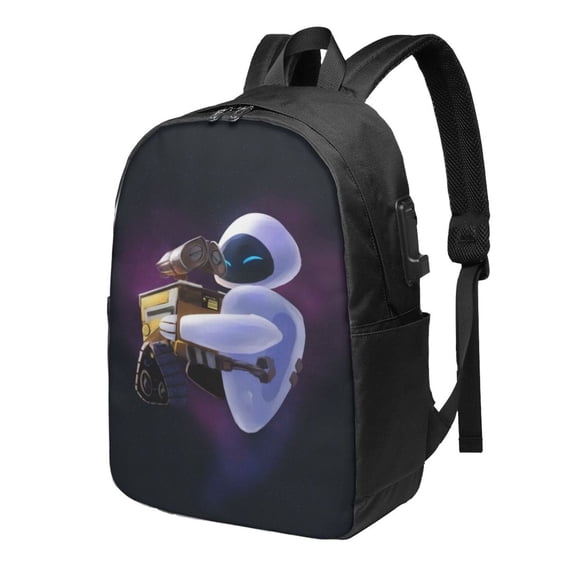 WALL-E Backpack Large Laptop Bookbag with usb Charging Port College Travel Hiking School Computer Daypack Rucksack