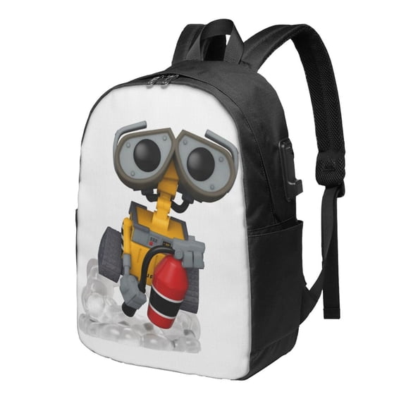 WALL-E Backpack Large Laptop Bookbag with usb Charging Port College Travel Hiking School Computer Daypack Rucksack