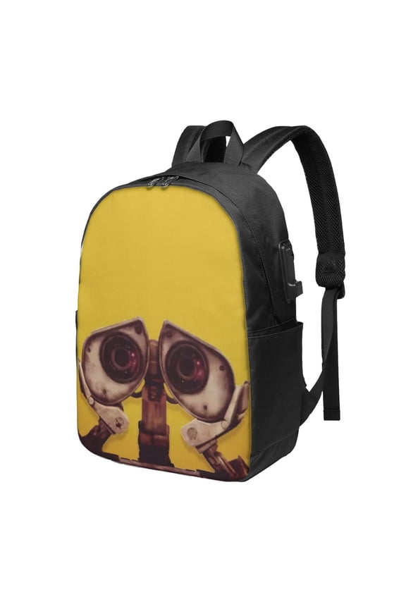 WALL-E Backpack Large Laptop Bookbag with usb Charging Port College Travel Hiking School Computer Daypack Rucksack
