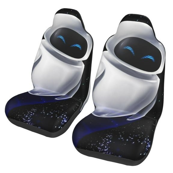 WALL-E Car Seat Covers Set 2Pcs, Front Seat Covers for Car Truck Sedan SUV Auto, Universal Fit Vehicle Enterior Bucket Seat Protector Car Accessories