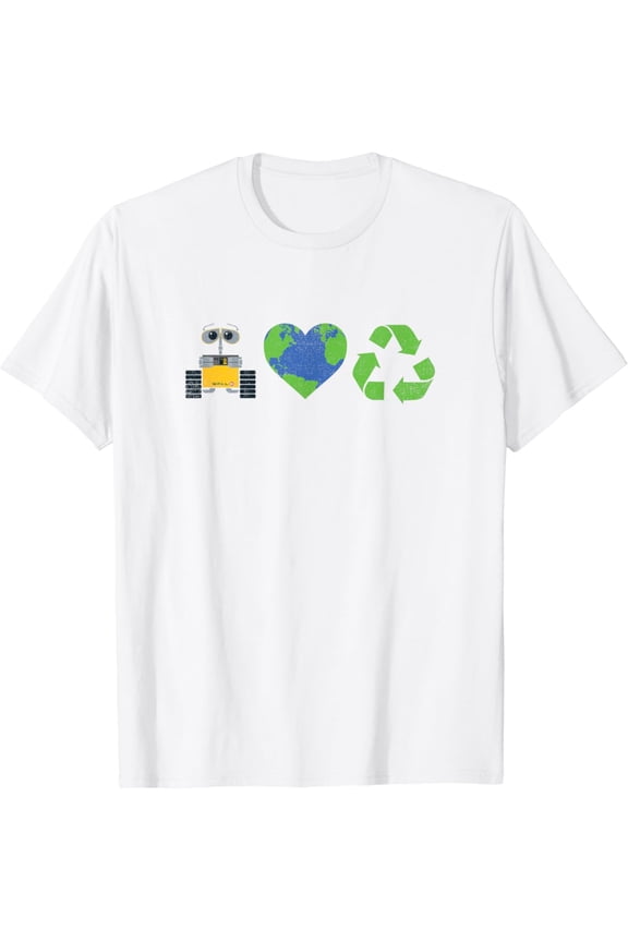 WALL-E Earth Day Love & Recycle Distressed T-Shirt Gift for you - Men & Women Unisex T-shirt