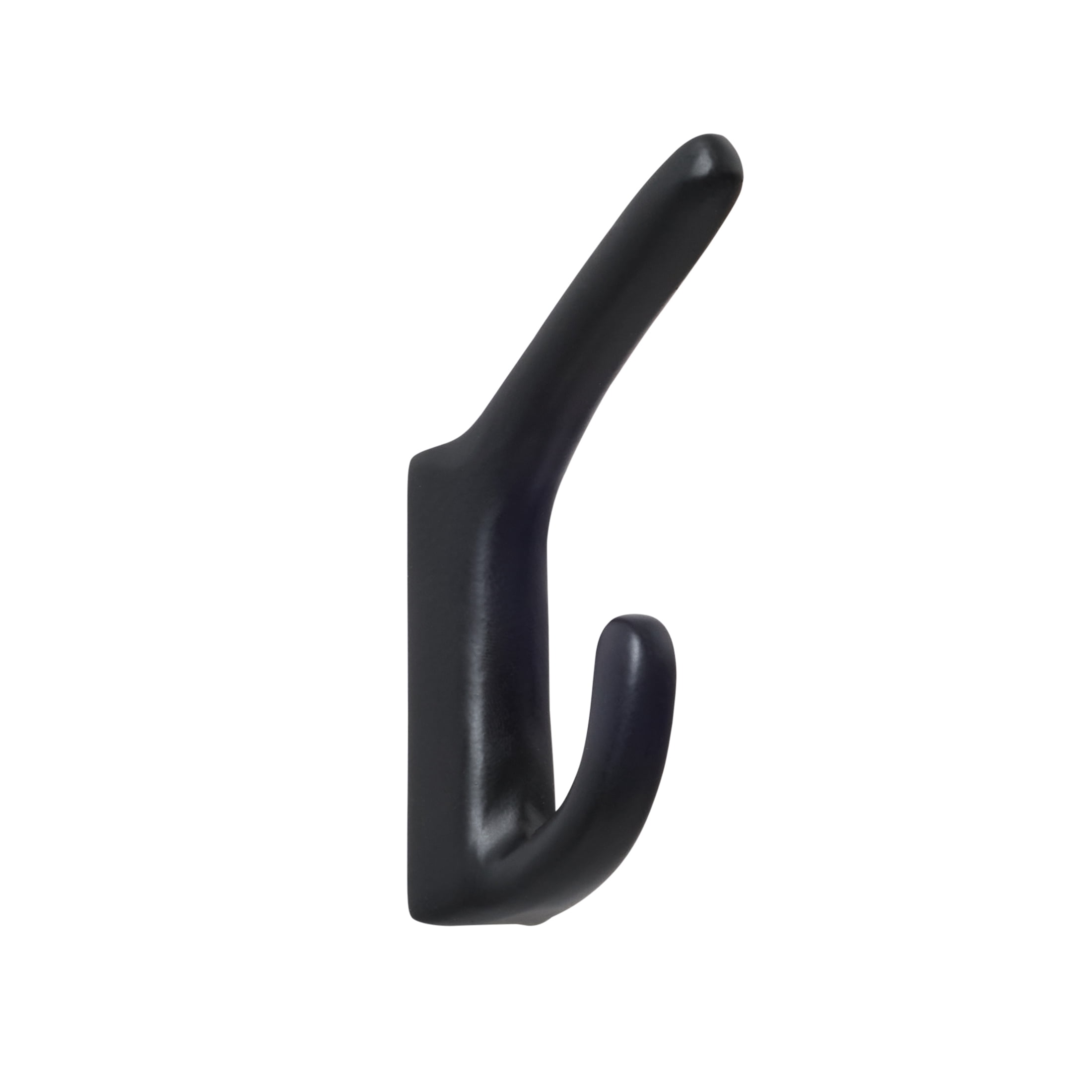 Better Homes & Gardens Sleek Simplicity Single Wall Hook, Matte Black Finish