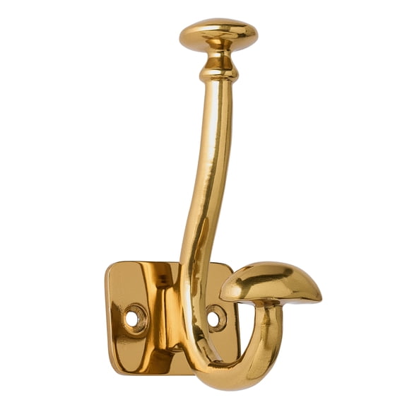 Better Homes & Gardens Modern Heirloom Single Wall Hook, Heritage Gold Finish