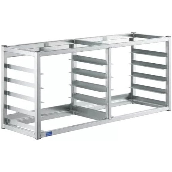 WALL MOUNTED SHEET BUN PAN RACK - FITS 10 HALF PANS - 40" X 13" X 18" | ALUMINIUM | NSF