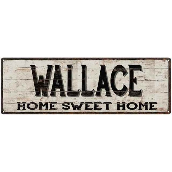 WALLACE Rustic Home Sweet Home Sign Gift 6x18 Metal Decor 206180084113