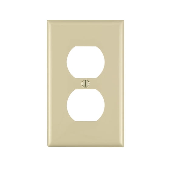 DUPLEX RECP WALPLT 1G IV (Pack of 20)