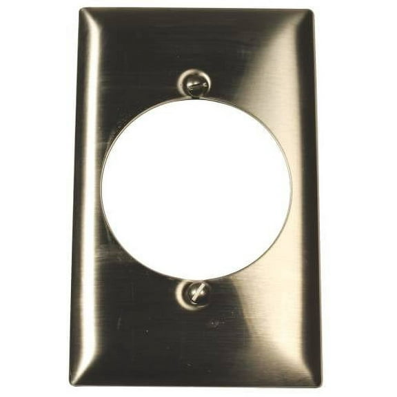 Bryant Electric SCH723 1-Gang 1-Single Diameter Opening Standard Size Wall Plate, Chrome, 2.15" (54.6mm)