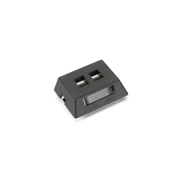 WALLPLATE MODULAR FURN 2PT BK