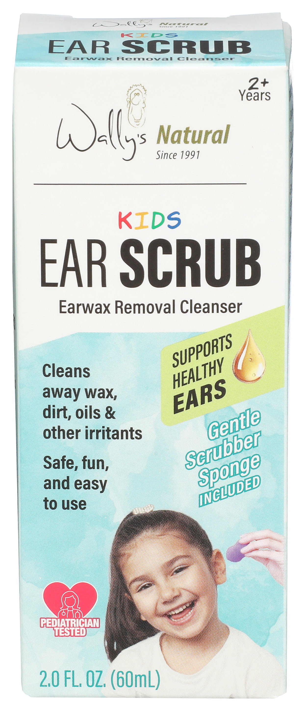 Wally's Natural Products Kid's Cleansing Ear Scrub, 2 fl oz