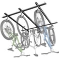 thumbnail image 1 of WALMANN Garage Ceiling Bike Rack, Adjustable Overhead Bicycle Storage System – Stores 3 Bikes Horizontally or 6 Vertically, Ceiling-Mount Hanger for Road & Mountain, 1 of 4
