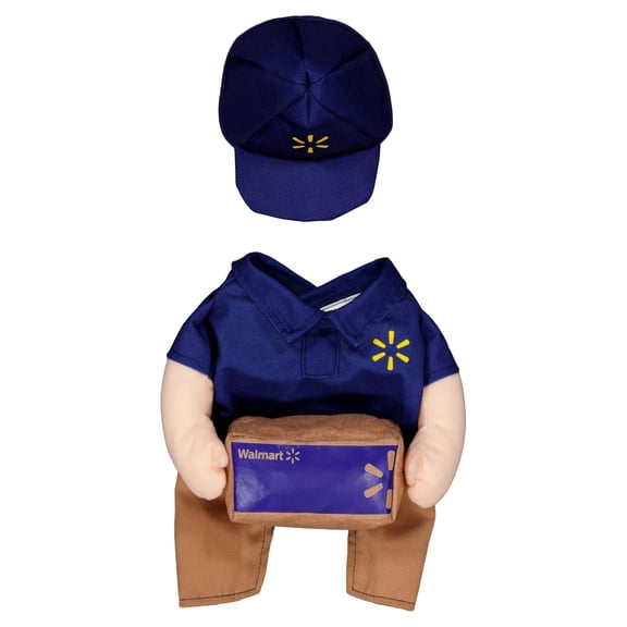Vibrant Life Halloween Walmart Delivery Driver Costume for Dogs and Cats, Multicolor, S