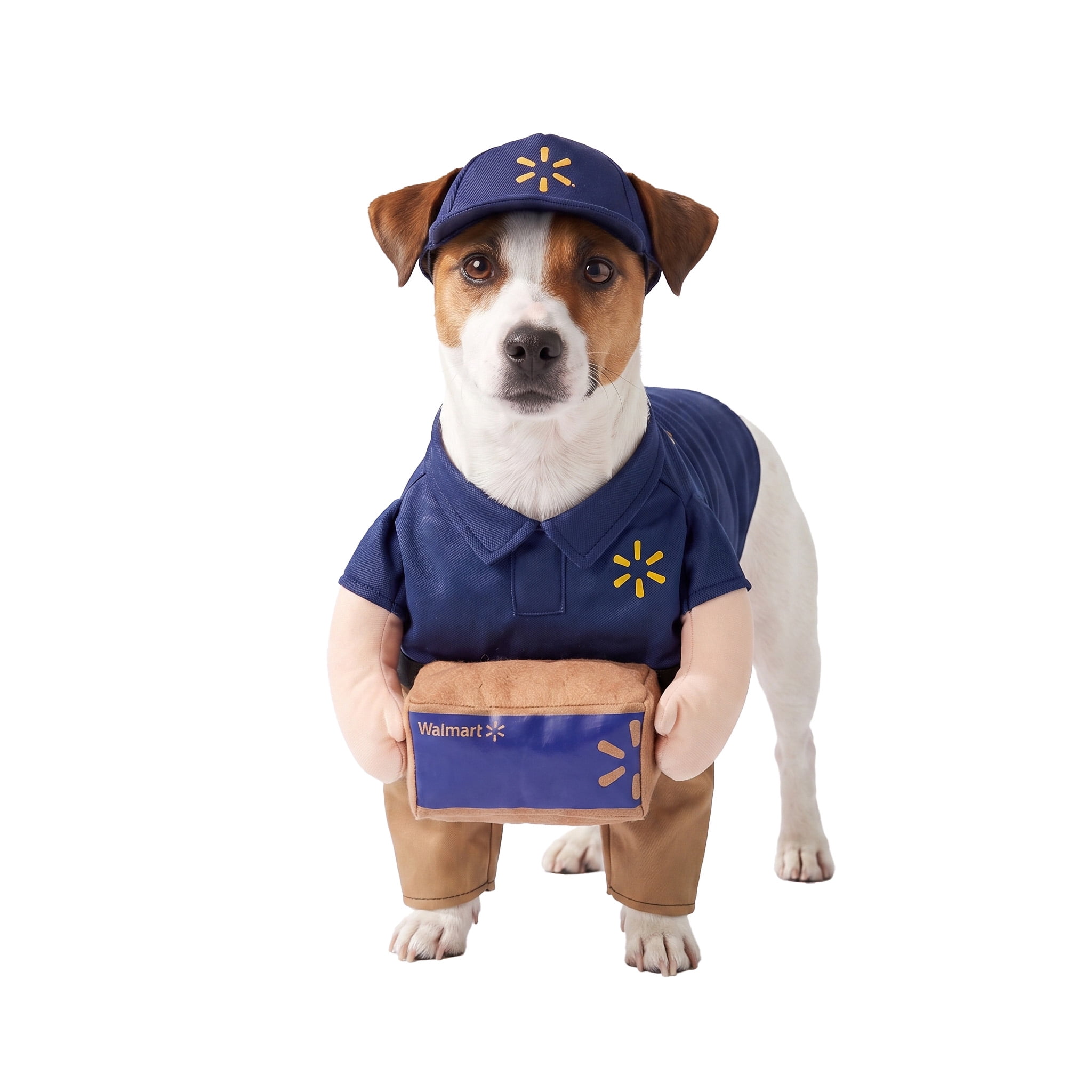 Vibrant Life Halloween Walmart Delivery Driver Costume for Dogs and Cats, Multicolor, S