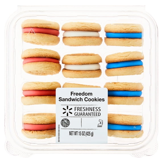Freshness Guaranteed Freedom Sandwich Cookies, 15 oz, 12 Count
