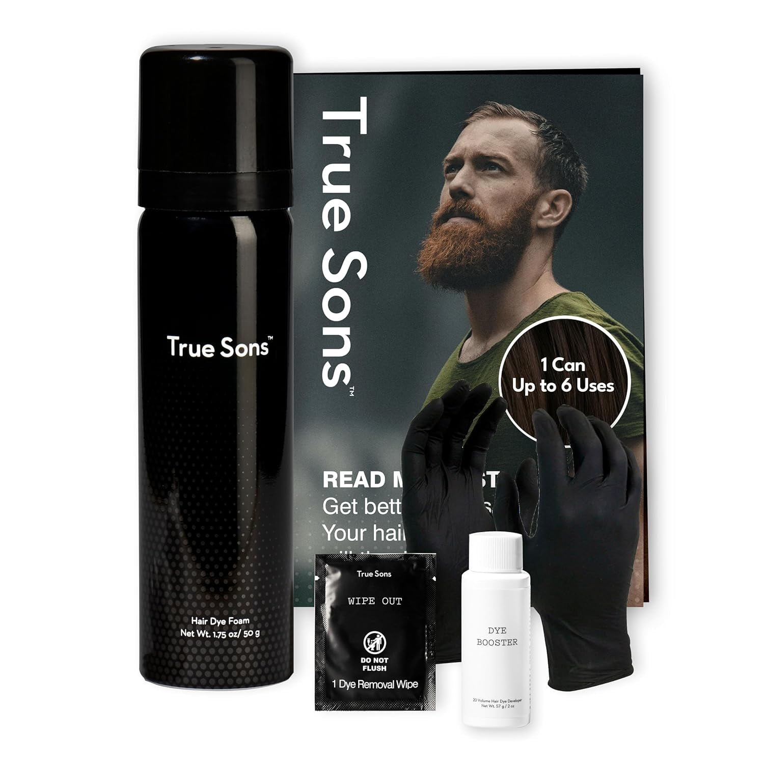 WALMART True Sons Hair Dye for Men With Instant Dye Booster Applicator for Grey Hair Color