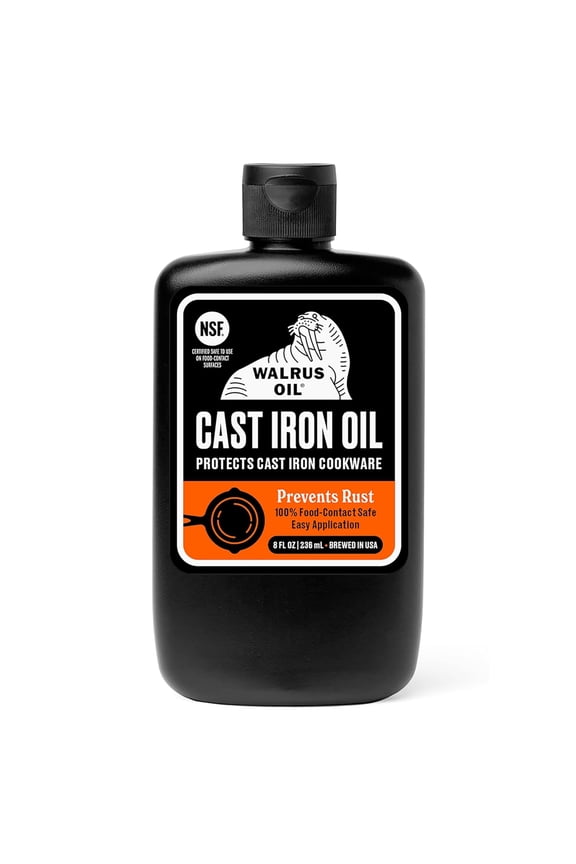 Cast Iron Oil 8 oz Restores Cast Iron and Prevents Rust