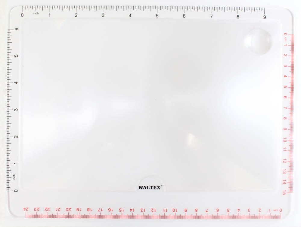 WALTEX 2X / 4X Full Sheet Fresnel Magnifier | 10.75