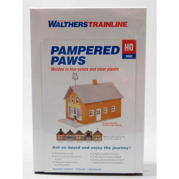 WALTHERS HO SCALE PAMPERED PAWS BUILDING KIT W931-925