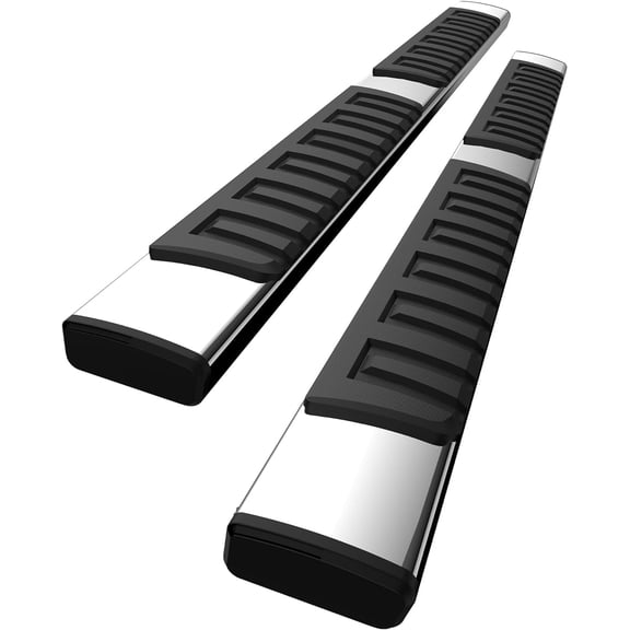 WALYWIK 6.3 Inches Running Boards Compatible with Ford F-150 SuperCrew Cab 2015-2023,2017-2022 Ford F-250 F-350 Super Duty Crew Cab,Aluminum Side Steps Nerf Bars, Silver