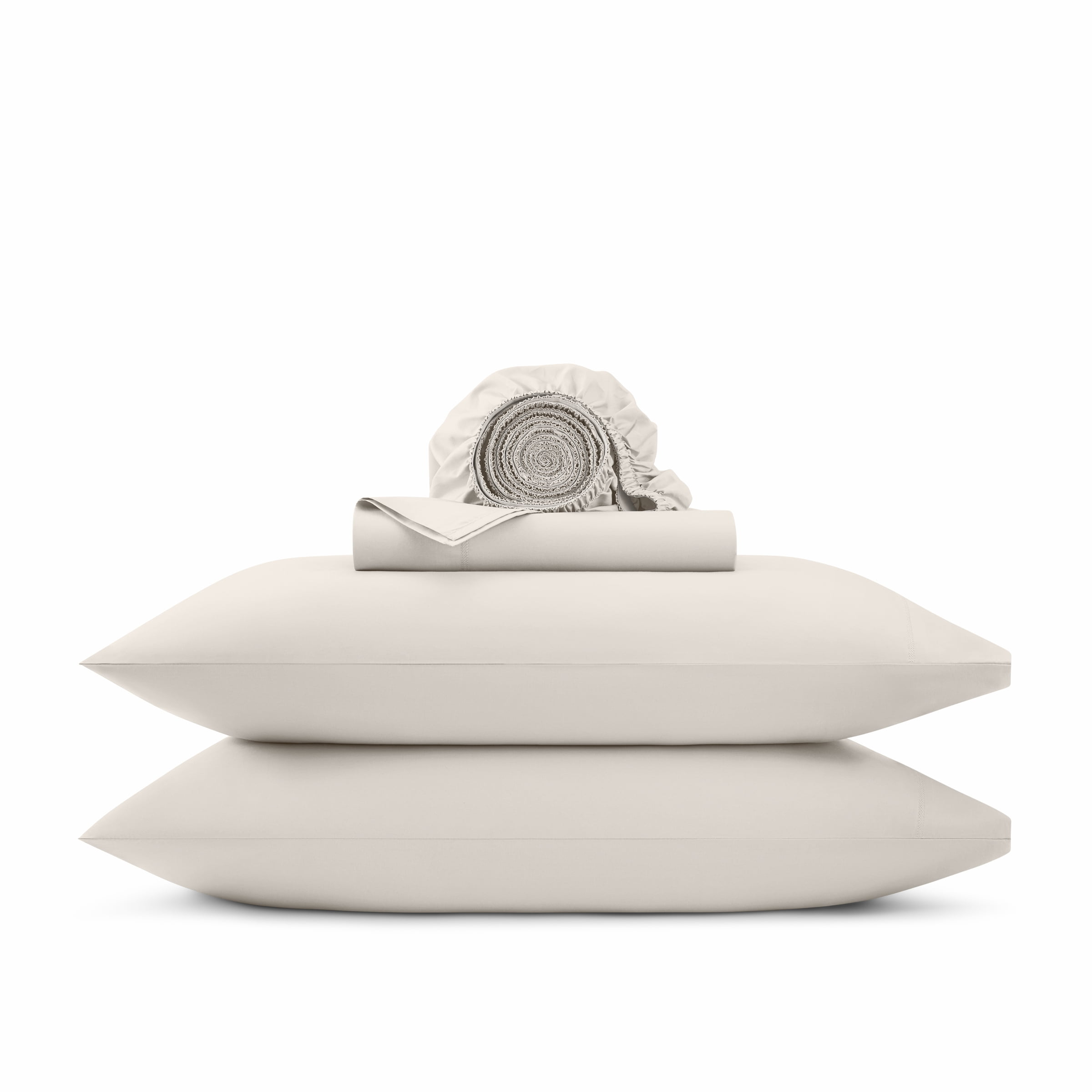 Wamsutta 1846 4-Piece 400 Thread Count Gardenia Egyptian Giza Cotton Percale Bed Sheets, King-Deep Pocket