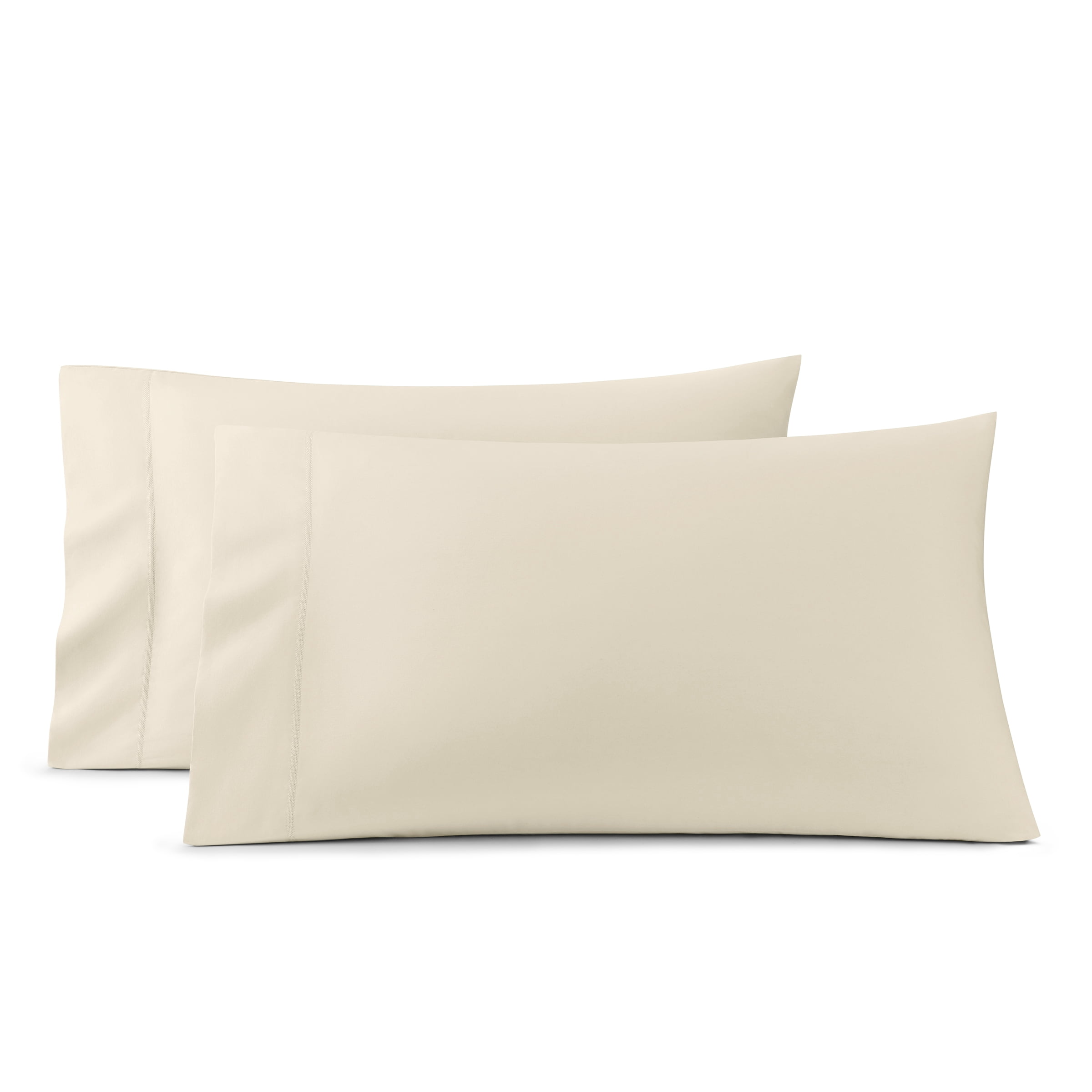 Wamsutta 1846 400 Thread Count Oatmeal Egyptian Giza Cotton Percale Pillow Cases, King (2 Count)