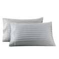 thumbnail image 1 of Wamsutta 1846 650 Thread Count Gray Flannel Stripe Egyptian Giza Cotton Sateen Pillow Cases, Queen (2 Count), 1 of 6