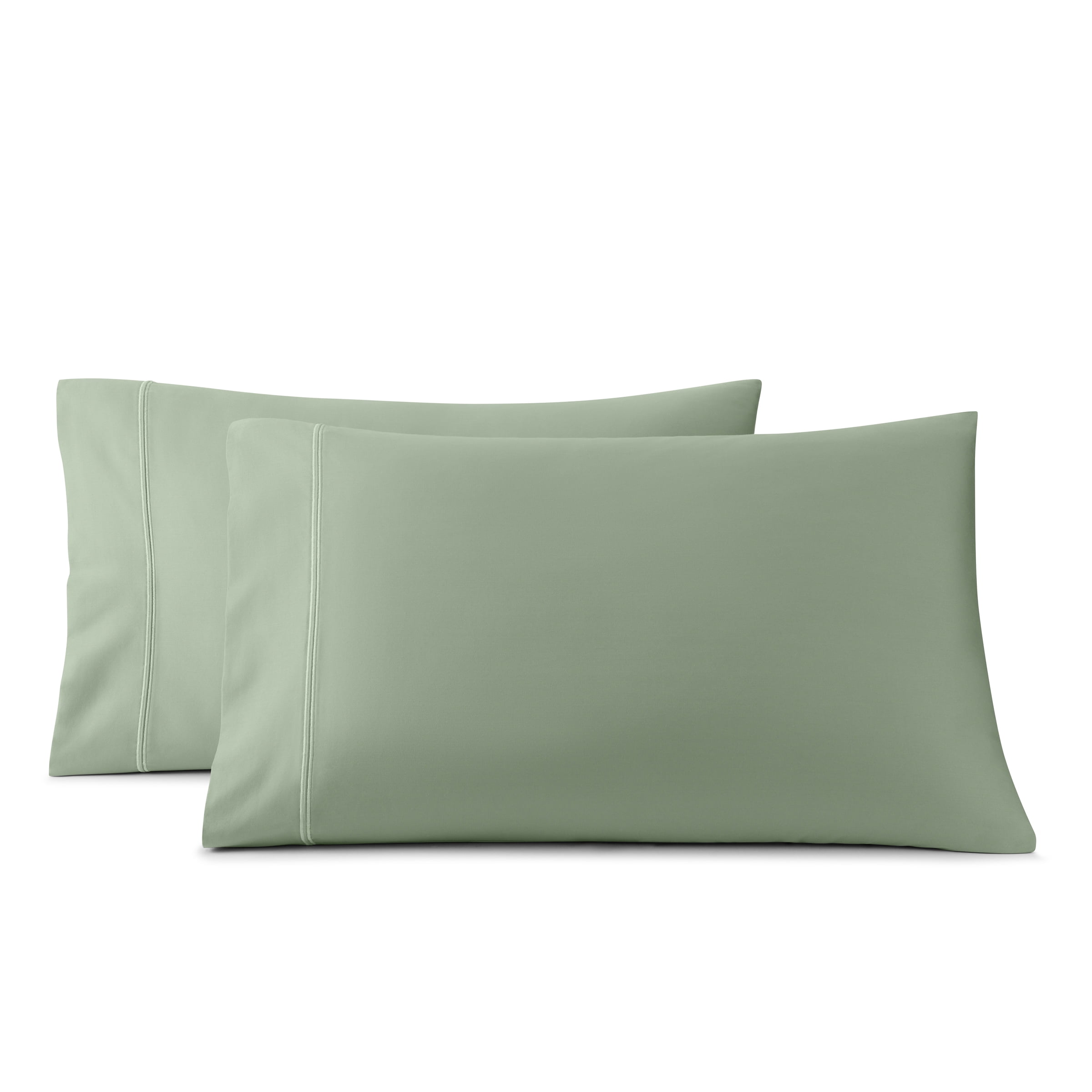 Wamsutta 1846 650 Thread Count Sea Spray Egyptian Giza Cotton Sateen Pillow Cases, Queen (2 Count)