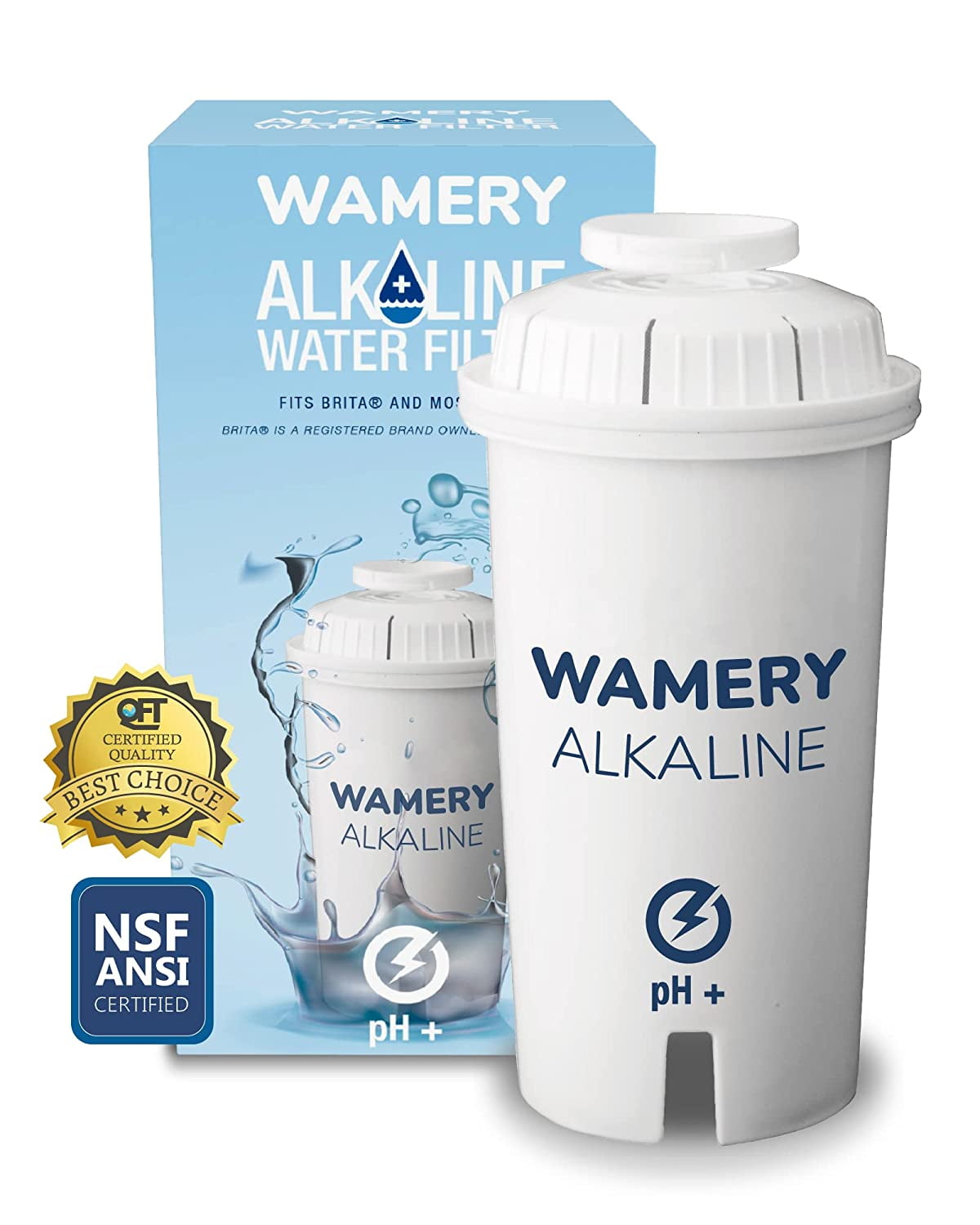 WAMERY Certified Alkaline Water Filter Replacement, Enhanced 2022 Model