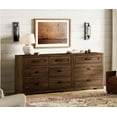 thumbnail image 1 of WAMPAT 2 in 1 Dresser with 9 Drawers for Bedroom, Wooden Dressers with Wide Chest of Drawers,Modern Farmhouse Dresser TV Stand with Metal Handles for Living Room, Hallway,Dark Brown, 1 of 5