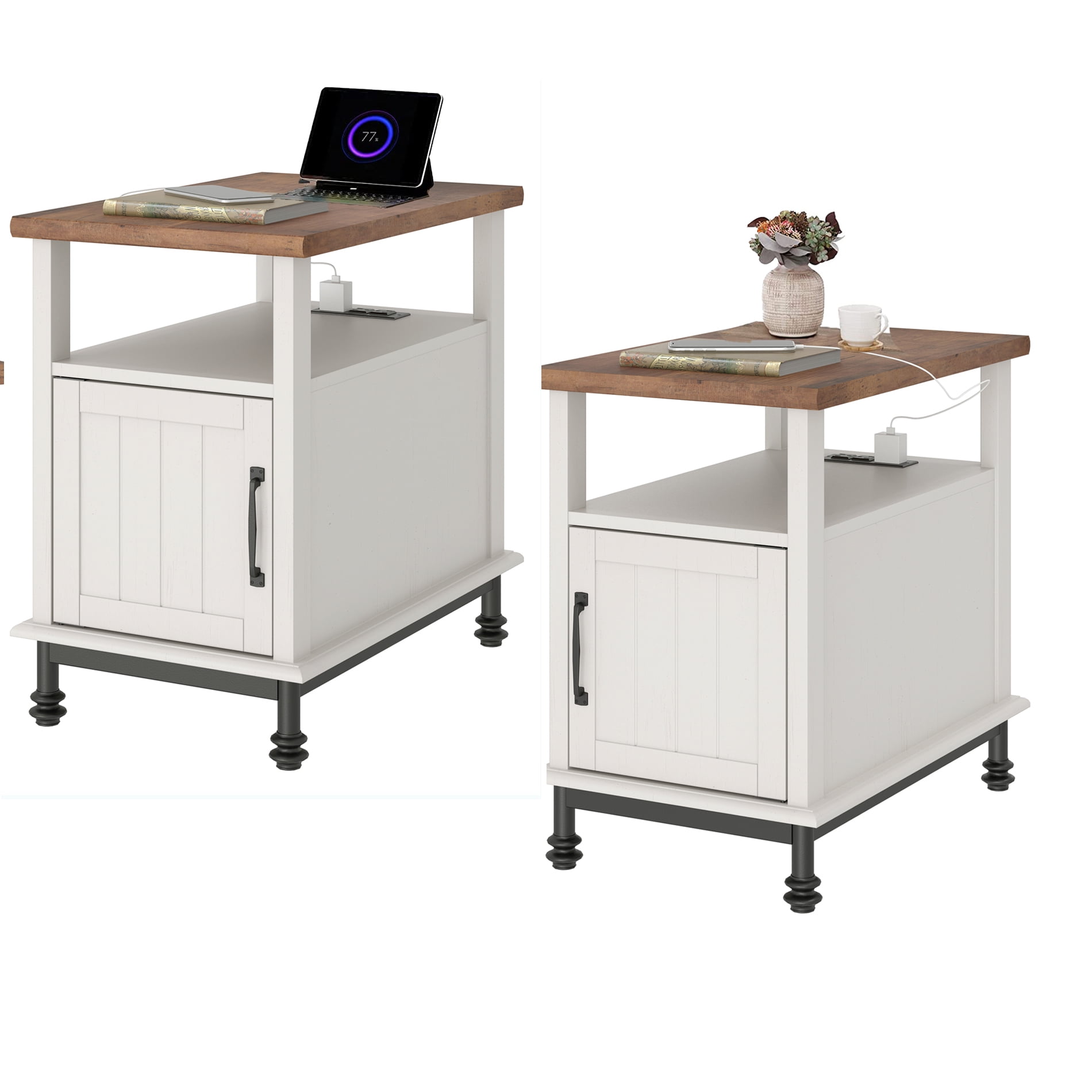 Find Your Perfect WAMPAT 2 Piece End Tables with Charging Station
