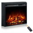 thumbnail image 1 of WAMPAT 23" Electric Fireplace Insert with Remote Control, Recessed & Wall Mounted Fireplace Heater, Adjustable Flame Brightness & Timer, Overheating Protection, 1400W, 1 of 8