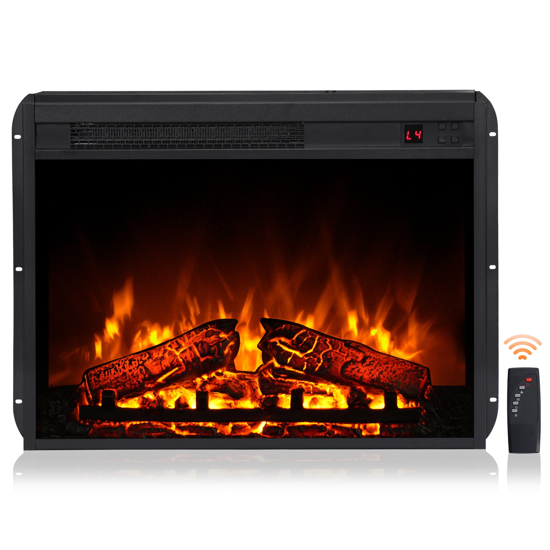WAMPAT 23" Electric Fireplace Insert, Wall Mounted and TV Stand