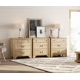 thumbnail image 1 of WAMPAT 3 Drawer Dresser Set of 3 for Bedroom,Oak Dresser Closet Dressers Chest of Drawers for Living Room, Entryway and Hallway, 1 of 9