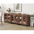 thumbnail image 1 of WAMPAT 3-in-1 Multifunctional Sideboard Buffet Cabinet with 6 Glass Doors and Adjustable Shelf Coffee Bar Storage Cabinet for Living Room Kitchen,Brown, 1 of 9