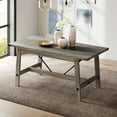 thumbnail image 1 of WAMPAT 67.7 Inch Dining Table，Wood Kitchen Table for six Person, 1 of 7