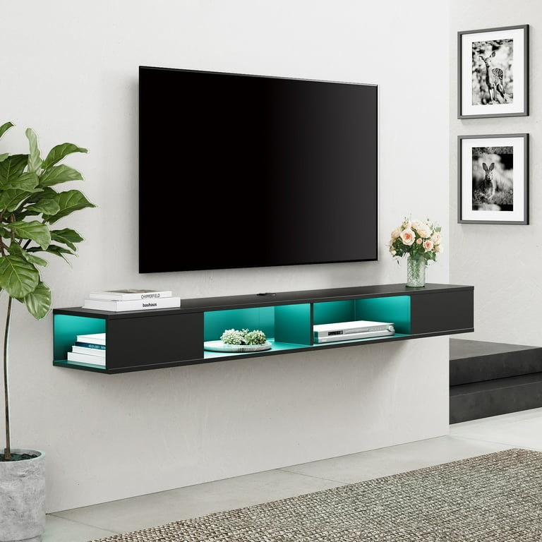 Floating entertainment center 75 inch tv cheap