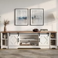 thumbnail image 1 of WAMPAT 79" Modern Farmhouse 3 in 1 TV Stand for up to 85" TVs Wood Entertainment Center with Open Storage for Living Room, Cream White, 1 of 7