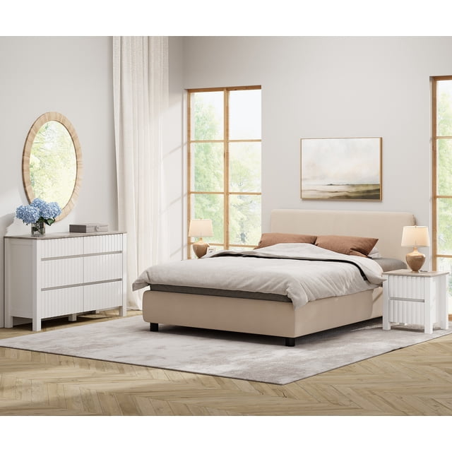 WAMPAT Dresser and Nightstand Sets - 3 Pieces Modern Bedroom Set with 1 ...