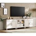 thumbnail image 1 of WAMPAT Farmhouse 100 Inch TV Stand, White Entertainment Center with Storage Cabinets & Drawers, 1 of 8