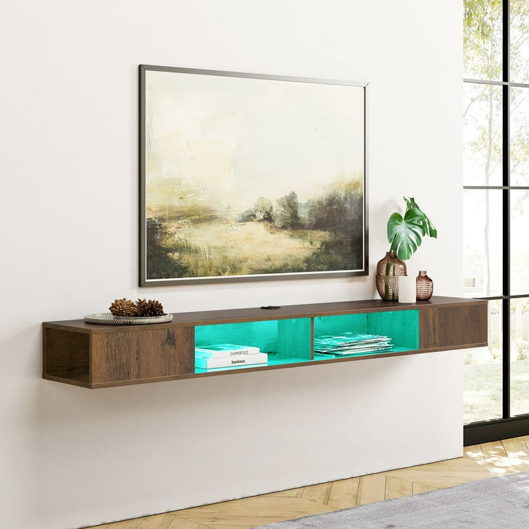 Floating tv shelf sale walmart