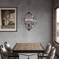 thumbnail image 1 of WAMPAT Industrial Pendant Lighting Fixture, Flexible Chandelier Hanging ，5 Light Ceiling Lamp, 1 of 6