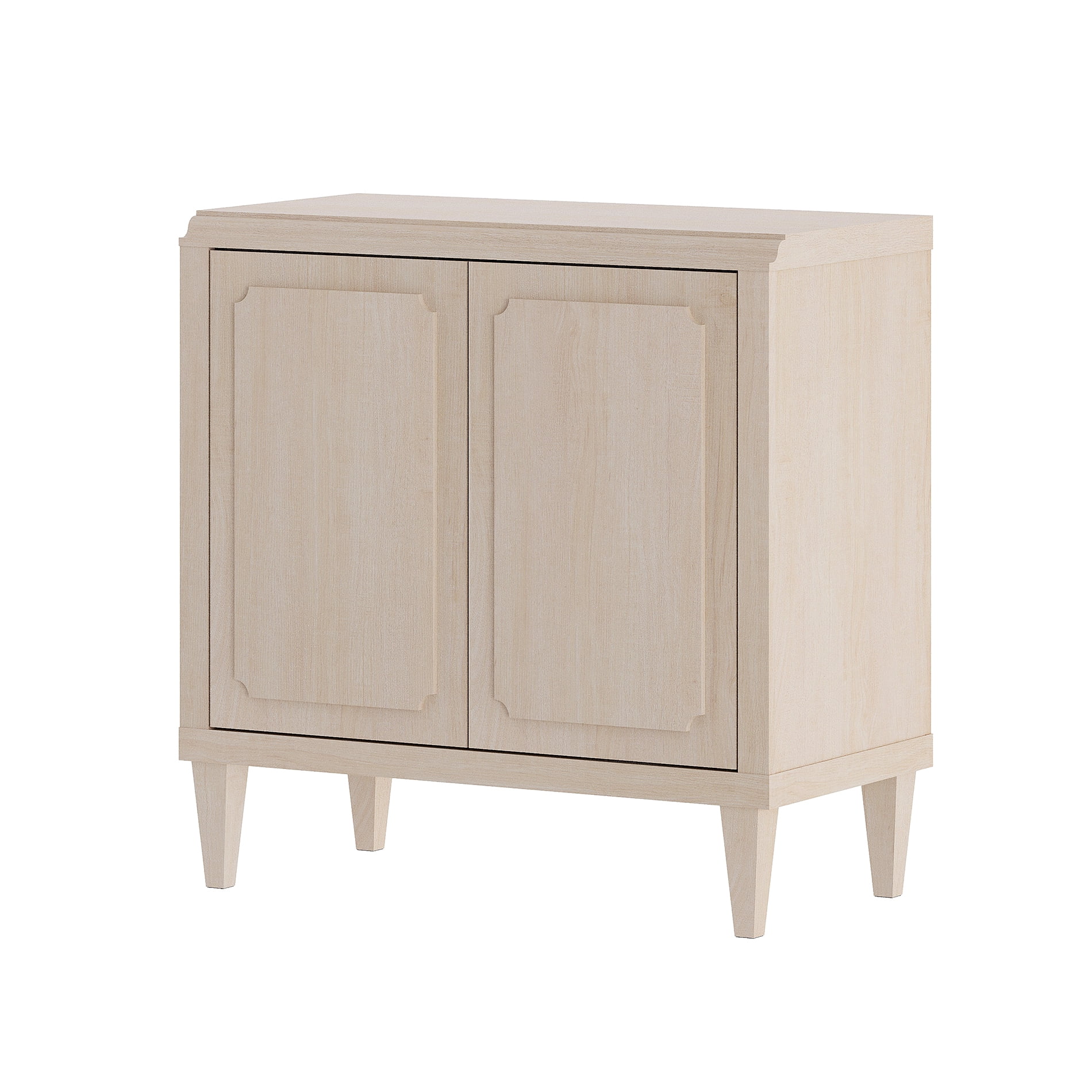 WAMPAT Large Wood Nightstand with 3 Drawers