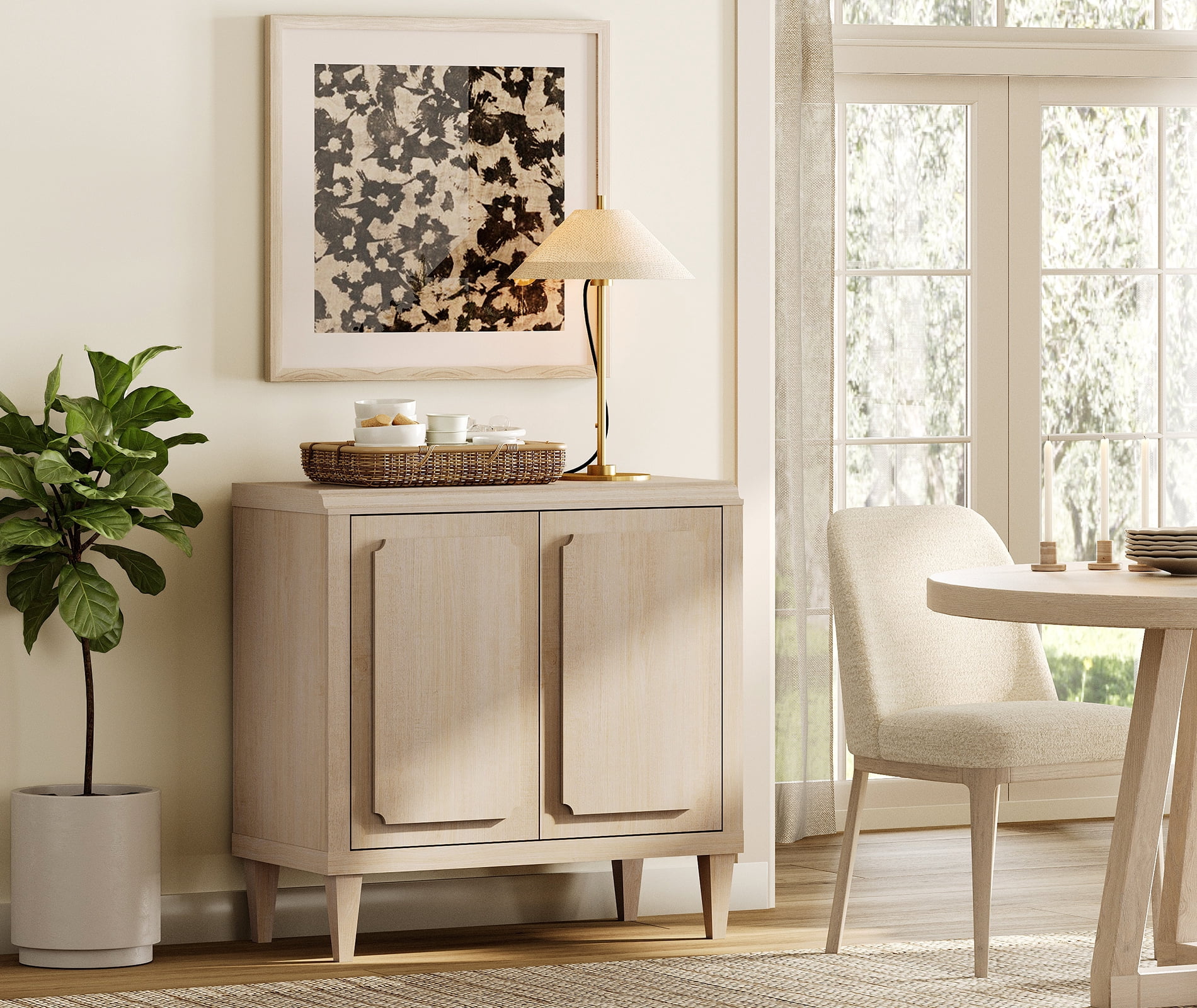 WAMPAT Mid Century Modern Sideboard Buffet Cabinet with Storage