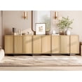 thumbnail image 1 of WAMPAT Modern 18-Drawers Dresser for Bedroom, Wooden Chest of Drawers with T-Shaped Wood Legs, Storage Cabinet and Closet Organizer for Bedroom, Hallway, Living Room, Oak, 1 of 11