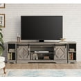thumbnail image 1 of WAMPAT Modern Farmhouse TV Stand with Open Storage, Grey, 1 of 7