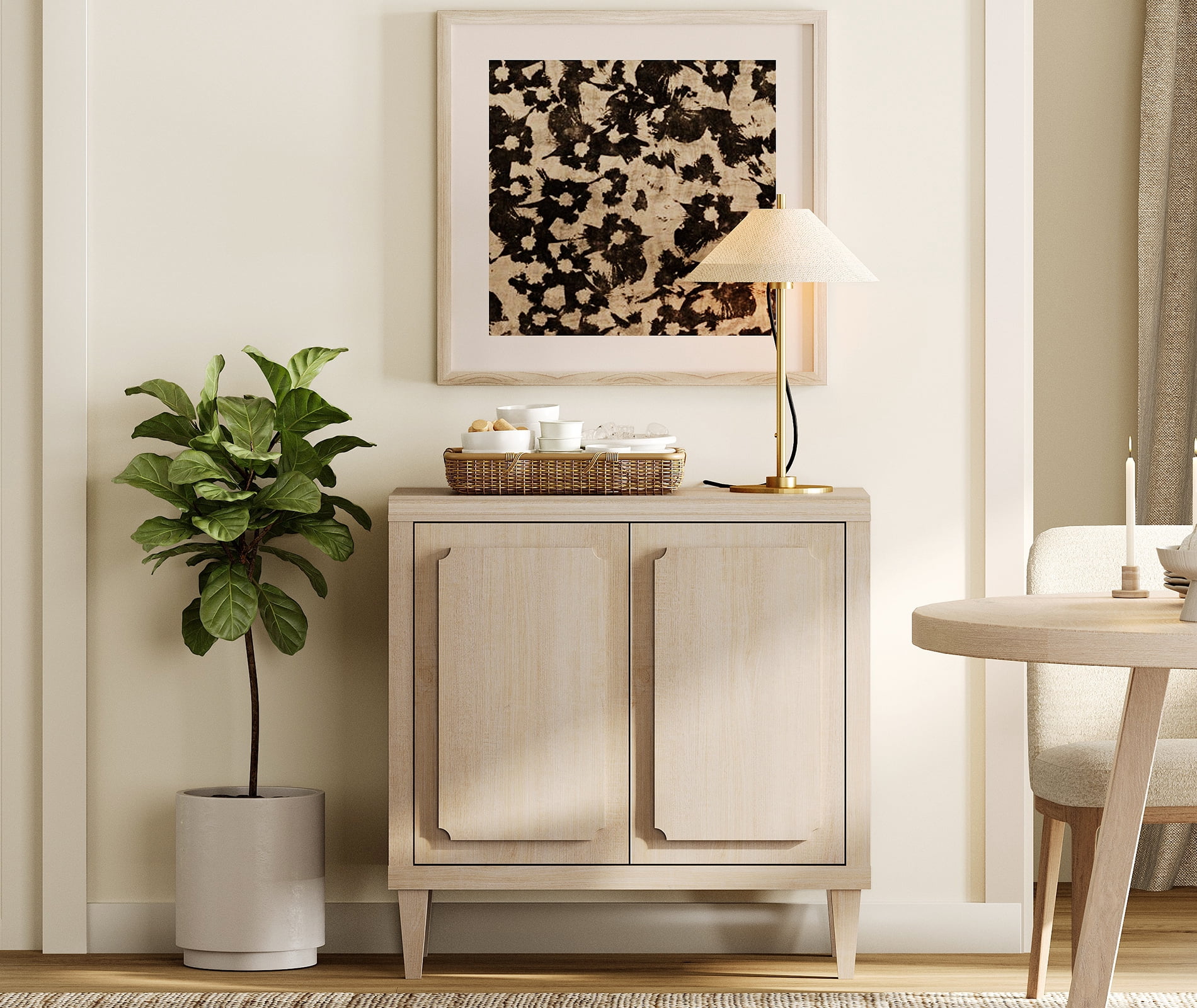 WAMPAT Modern Sideboard Buffet Cabinet with Storage