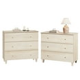 thumbnail image 1 of WAMPAT Nightstands with 3 Wide Drawers for Bedroom, Set of 2 Modern Wood Bedside Tables Dresser Chests, Large Night Stand Sofa Side End Table for Living Room, Natural Oak, 35 Inches, 1 of 9
