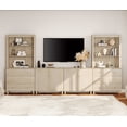 thumbnail image 1 of WAMPAT Wall Unit Entertainment Center for 75" TVs with Drawers&Doors, Light Oak, 1 of 9