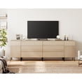 thumbnail image 1 of Modern TV Stand For Tvs Up To 90 Inches, 2 In 1 TV Console With 9 Drawers, Media Console With Adjustable Shelf For Living Room, Bedroom,Oak, 1 of 8